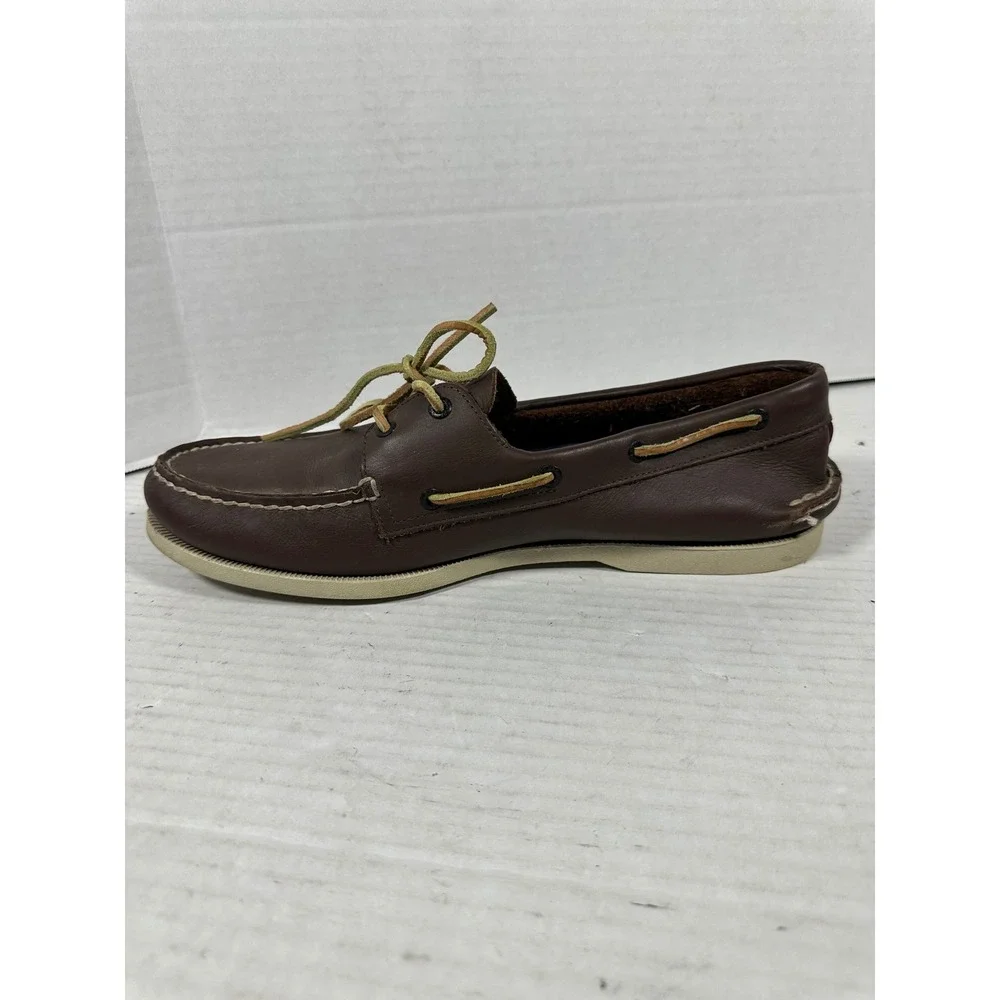 Sperry Top-Sider Mens 14M Brown Leather Authentic Original Boat Shoes‎ 0195115